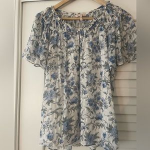REBECCA TAYLOR Esmee Floral Top size 6